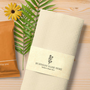 Elegant Wild Flower Custom Handmade Rubber Stamp