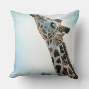 Elegant Wild Giraffe Throw Pillow – Safari Animal