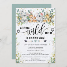 Elegant Wild One Bush Safari Baby Shower