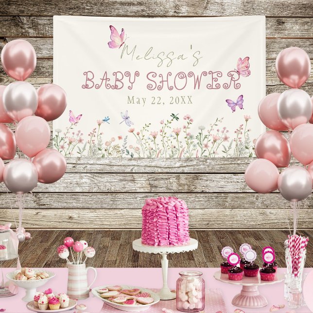 Elegant Wildflower Baby Shower Banner (Creator Uploaded)