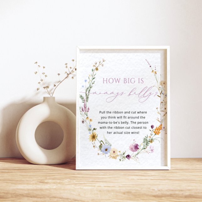 Elegant Wildflower Baby Shower Game Poster (Creator Uploaded)