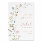 Elegant Wildflower Boho Bridal Shower Welcome