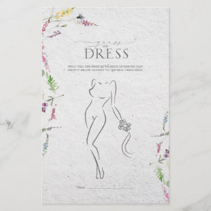 Elegant Wildflower Botanical Bridal Shower Game