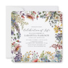 Elegant Wildflower Celebration Of Life