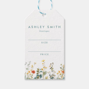 Elegant Wildflower Field Price Tag