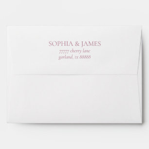 Elegant Wildflower Floral Wedding Return Address Envelope
