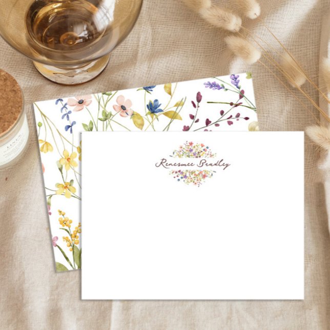 Elegant Wildflower Frame Border  Card (Creator Uploaded)