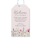 Elegant Wildflower Meadow Blush Wedding Welcome