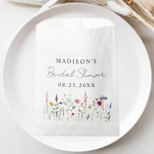 Elegant Wildflower Meadow Bridal Shower Favour Bags
