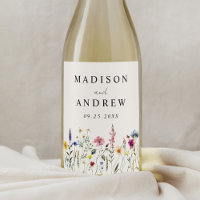Elegant Wildflower Meadow Cream Wedding