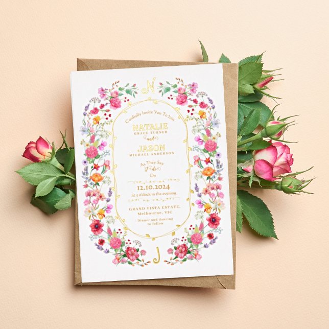 Elegant Wildflower Meadow Spring Garden Wedding (Creator Uploaded)
