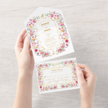 Elegant Wildflower Meadow Spring Garden Wedding