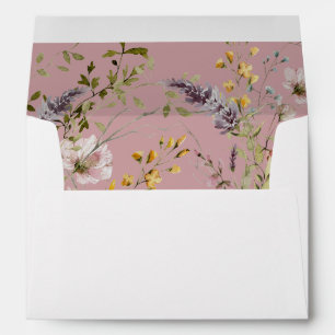 Elegant Wildflower Return Address Envelope