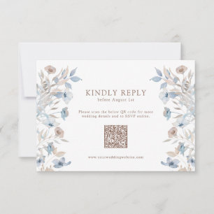 Elegant Wildflower RSVP Card