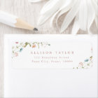 Elegant Wildflower Rustic Boho Return Address