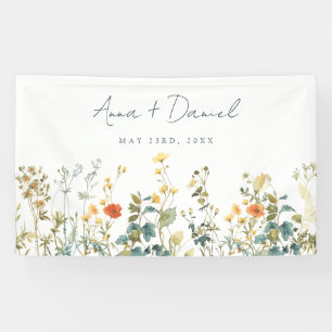 Elegant Wildflower Wedding Banner