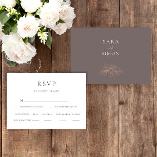 Elegant Wildflower Wedding RSVP 