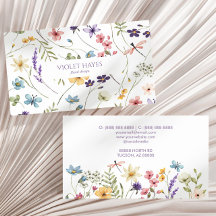 Elegant Wildflower Wild Flower Floral Custom