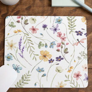 Elegant Wildflower Wild Flower Floral Mouse Mat