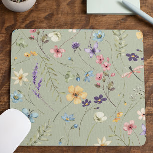 Elegant Wildflower Wild Flower Floral Mouse Mat