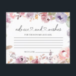 Elegant Wildflowers advice and wishes bridal show.<br><div class="desc">Introducing the "Wildflowers Advice and Wishes Bridal Shower Card." We have meticulously curated this elegant and delicate piece, exclusively designed for this special occasion. This card embodies the essence of tenderness, beauty, and the grandeur of the bride-to-be. The focal point of this card is the watercolor-style wildflowers, gracefully blending soft,...</div>