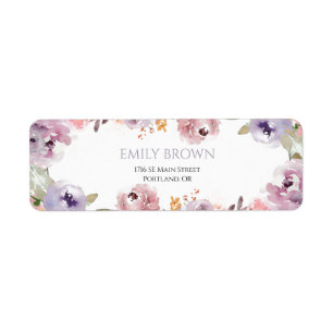 Elegant Wildflowers bridal shower address
