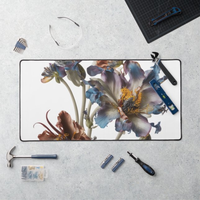 elegant wildflowers  desk mat (Workstation)
