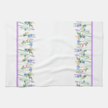 Elegant Wildflowers Kitchen Towel 