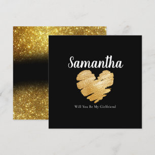 Elegant Will You Be My Girlfriend/Boyfriend Card