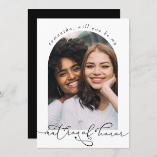 Elegant Will You Be My Matron of Honour Photo