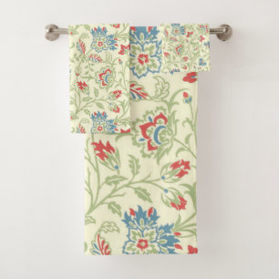 Elegant William Morris Renaissance Floral Bath Towel Set