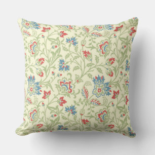 Elegant William Morris Renaissance Floral Cushion