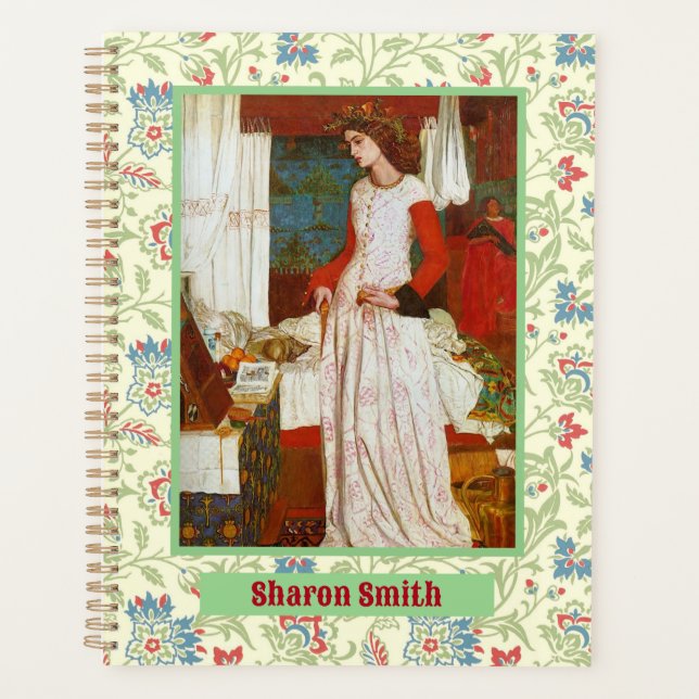 Elegant William Morris Renaissance Floral Personal Planner (Front)