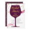 elegant Wine Bridal Shower Invitation