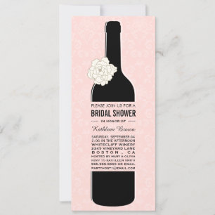 Elegant Wine Bridal Shower Invitations