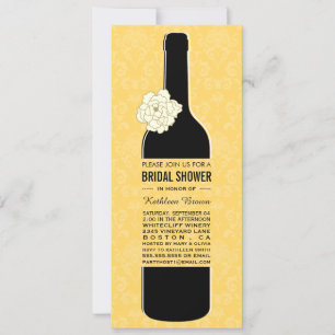 Elegant Wine Bridal Shower Invitations