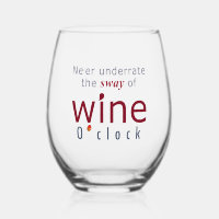Elegant "Wine O'clock" Grape and Wine Drop Sway