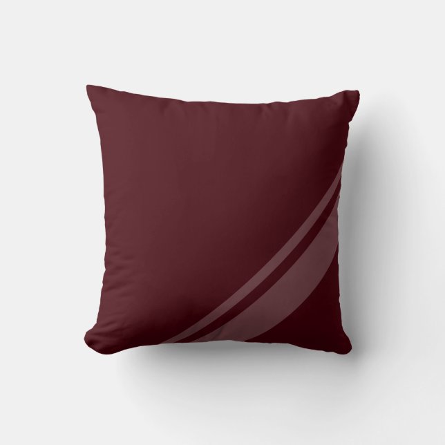 Elegant Wine Red Cushion (Front)