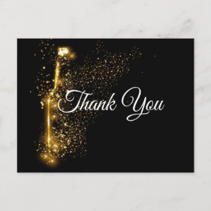 Elegant wine theme thank you card