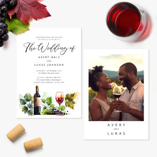 Elegant Winery Wedding Invitation
