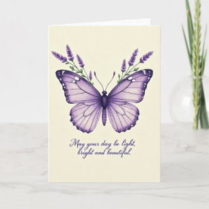 Elegant Winged Birthday Card