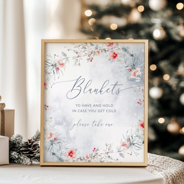 Elegant winter Blankets to have and hold Poster (Creator Uploaded)