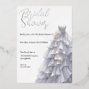 Elegant Winter Bridal Shower Invitation