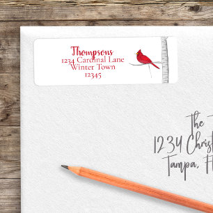 Elegant Winter Cardinal Holiday Christmas Mailing