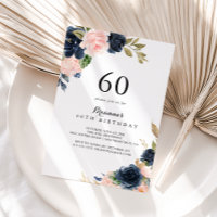Elegant Winter Floral 60th Birthday Party