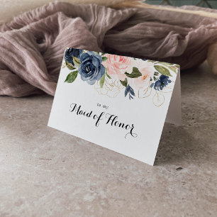 Elegant Winter Floral Bridal Party Thank You
