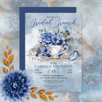 Elegant Winter Floral Teacup Bridal Brunch