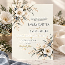 Elegant Winter Floral Wedding