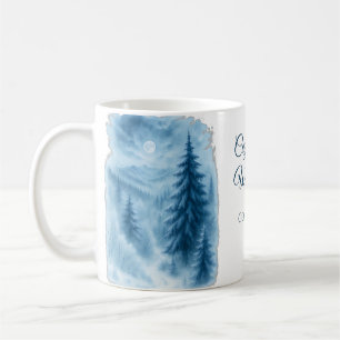 Elegant Winter Forest Corporate Holiday Gifts Coffee Mug