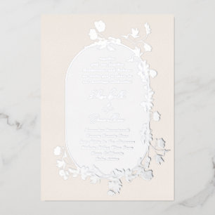 Elegant Winter Frame Wreath Floral Silver